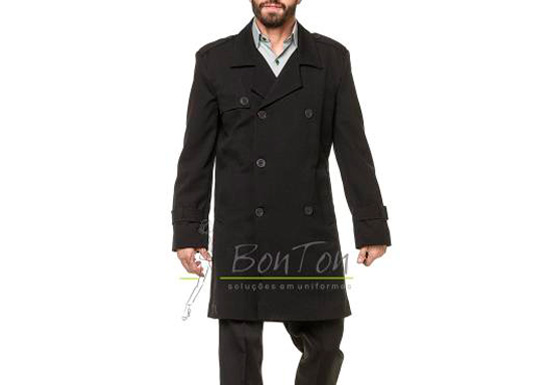 Casaco Pea Coach – Padrão Alfaiataria Modelo transpassado, com abotoamento duplo. Bolsos diagonais. Indicado para colaboradores da área administrativa e comercial que buscam transmitir uma imagem de elegância e modernidade, para uso em dias de temperaturas baixa. Solicitar orcamento