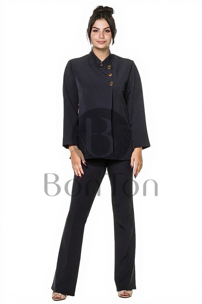 Dolman Transpassado com Manga Longa - Modelo Cheff